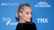 Jasmine Sanders attends the Sports Illustrated Swimsuit celebration of the launch of the 2021 Issue at Seminole Hard Rock Hotel & Casino on July 23, 2021 in Hollywood, Florida.