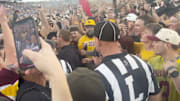 Arizona State fans storm the field before BYU game is over