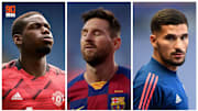 Paul Pogba, Lionel Messi et Houssem Aouar. 
