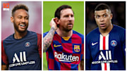 Neymar, Lionel Messi et Kylian Mbappé