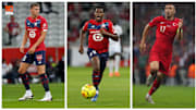 Sven Botman, Jonathan David et Burak Yilmaz. 