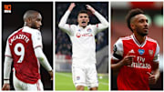 Alexandre Lacazette, Houssem Aouar et Aubameyang. 