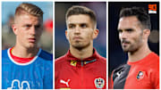 Paul Nardi et les recrues Adrian Grbic et Jérémy Morel. 