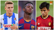 Martin Odegaard, Ansu Fati et Takefusa Kubo. 