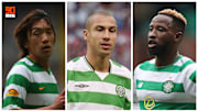 Shunsuke Nakamura, Henrik Larsson et Moussa Dembélé. 