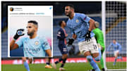 Riyad Mahrez a marqué trois buts face au PSG sur cette demi-finale.