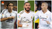 Raul, Karim Benzema et Ronaldo. 
