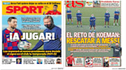 Las portadas de los medios deportivos en España 