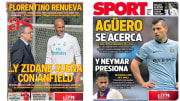 Las portadas de los principales diarios deportivos 