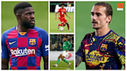 Samuel Umtiti, Kingsley Coman, Wesley Fofana et Antoine Griezmann. 