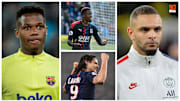Ansu Fati, Wilfried Zaha, Edinson Cavani et Layvin Kurzawa. 
