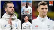 Miralem Pjanic, Tanguy Ndombele, Florian Thauvin et Thomas Meunier.