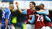 Barry celebra el gol del empate contra el Chelsea