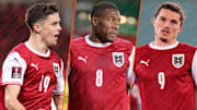 Christoph Baumgartner, David Alaba et Marcel Sabitzer. 