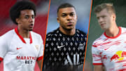 Jules Koundé, Kylian Mbappé et Alexander Sorloth. 