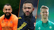 Kostas Mitroglou, Memphis Depay et Kristoffer Ajer. 