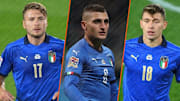 Ciro Immobile, Marco Verratti et Barella. 