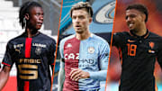 Eduardo Camavinga, Jack Grealish et Donyell Malen. 