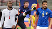 Kyla Walker, Benjamin Pavard et Alessandro Florenzi. 