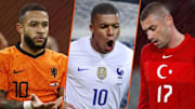 Memphis Depay, Kylian Mbappé et Burak Yilmaz. 