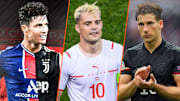 Cristiano Ronaldo, Granit Xhaka et Leon Goretzka. 