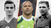 Sandor Kocsis, Gabor Kiraly et Ferenc Puskas. 