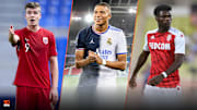 Alexander Sörloth, Kylian Mbappé et Aurélien Tchouaméni. 