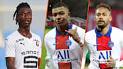 Eduardo Camavinga, Kylian Mbappé et Neymar. 