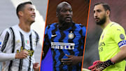 Cristiano Ronaldo, Romelu Lukaku et Gianluigi Donnarumma. 