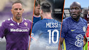 Franck Ribéry, Lionel Messi et Romelu Lukaku.