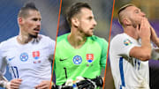 Marek Hamsik, Martin Dubravka et Milan Skriniar. 