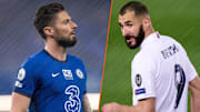 Olivier Giroud et Karim Benzema, destins croisés.  