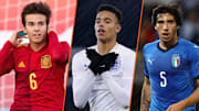 Riqui Puig, Mason Greenwood et Sandro Tonali. 