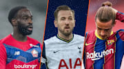Jonathan Ikone, Harry Kane et Antoine Griezmann