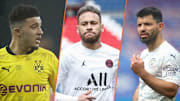 Jadon Sancho, Neymar et Aguero pourraient quitter leur club au prochain mercato. 