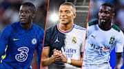 ike Ugbo, Kylian Mbappé et Marcus Thuram. 