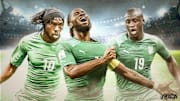 Gervinho, Drogba, Toure