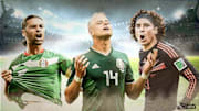 Rafael Marquez, Javier Hernandez, Guillermo Ochoa