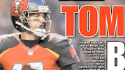 The New York Post's backpage article about Tom Brady signing with the Tampa Bay Buccaneers