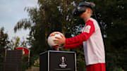 Justus brachte den Ball via VR-Brille ins Stadion