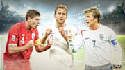 Gerrard, Kane y Beckham