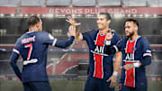 Kylian Mbappé, Cristiano Ronaldo et Neymar. 