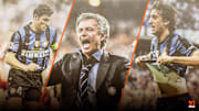 Javier Zanetti, José Mourinho, Diego Milito. 