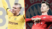 Robert Lewandowski (à droite) et Erling Haaland seront titulaires pour le choc entre Munich et Dortmund.