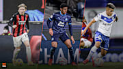 Jens-Petter Hauge, Luis Henrique et Thiago Almada. 