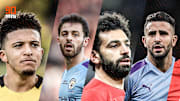 Jadon Sancho, Bernardo Silva, Mohammed Salah et Mahrez. 