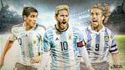Riquelme, Messi, Batistuta