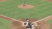 New York Yankees prospect Deivi Garcia strikes out Atlanta Braves OF Marcell Ozuna in Spring Training