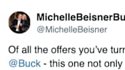 Joe Buck's wife Michelle wishes he had aligned himself with a porn site.