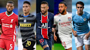 Gini Wijnaldum, Lautao Martinez, Neymar, Memphis Depay, Eric Garcia